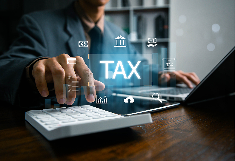 Professional tax counselling services in Mesa, AZ, assisting a client with paperwork.